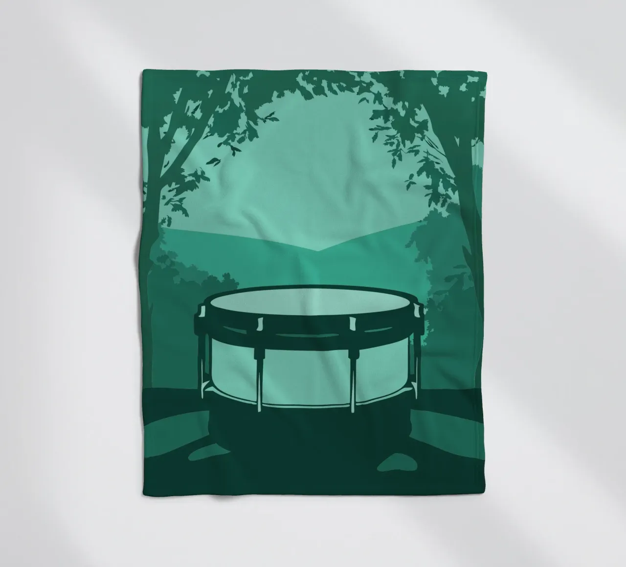 Single Drum Fleecedecke von MUSIC EDITION