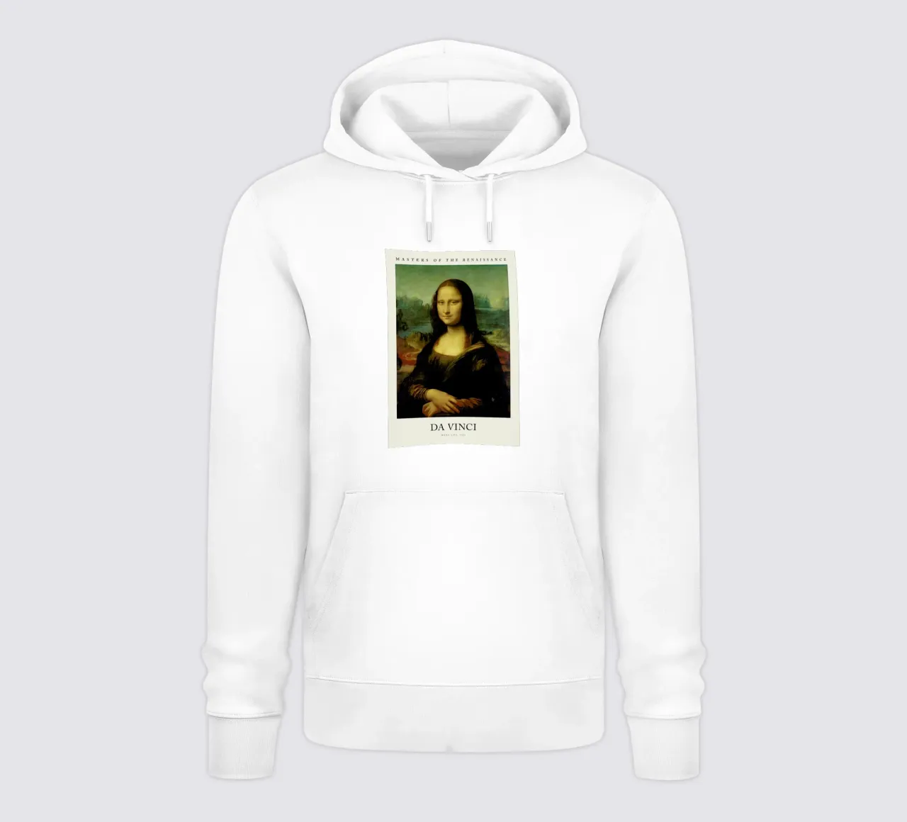 da Vinci - Mona Lisa felpa con cappuccio da Vintage by JUNIQE