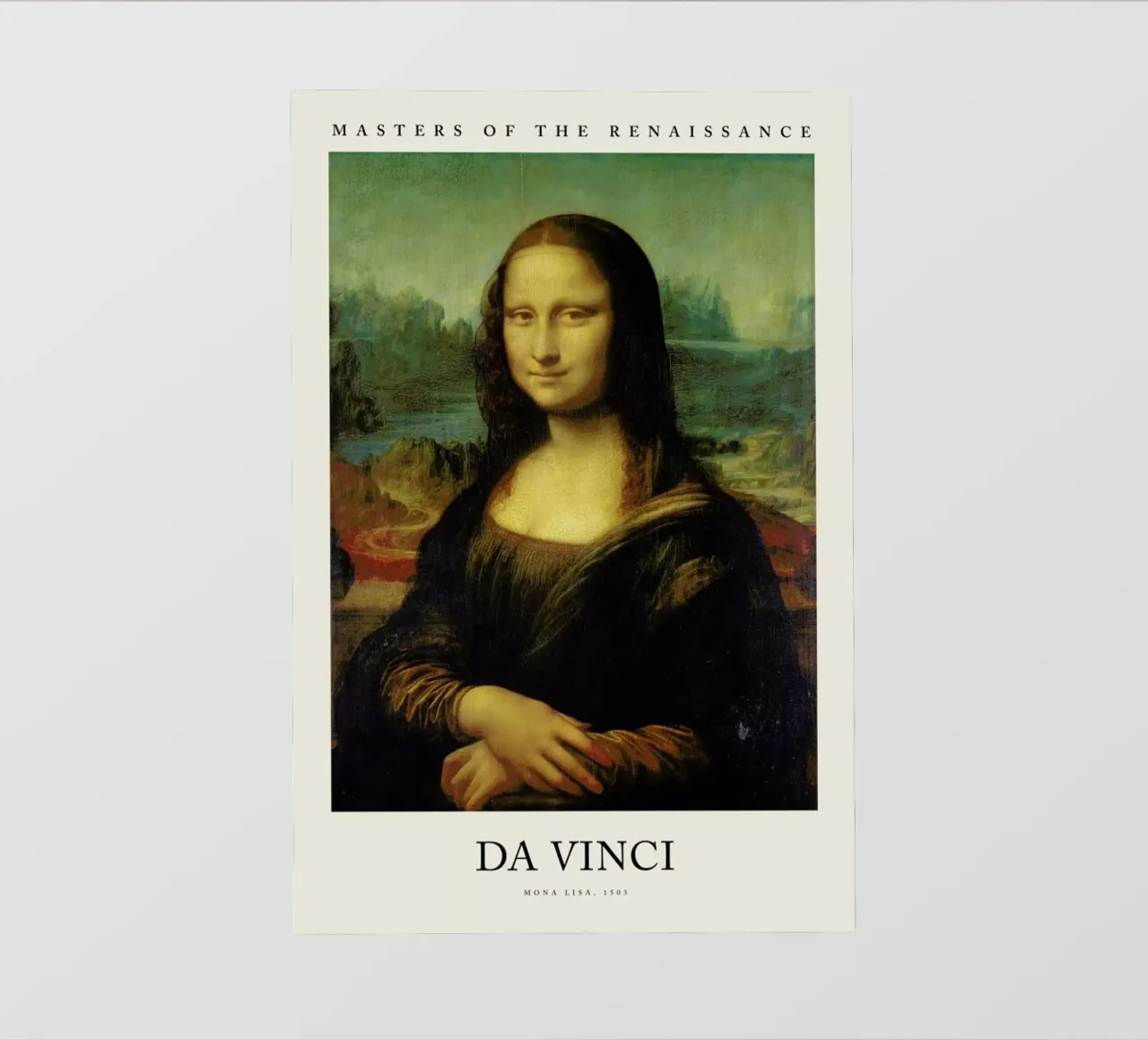 da Vinci - Mona Lisa pellicola backlit da Vintage by JUNIQE