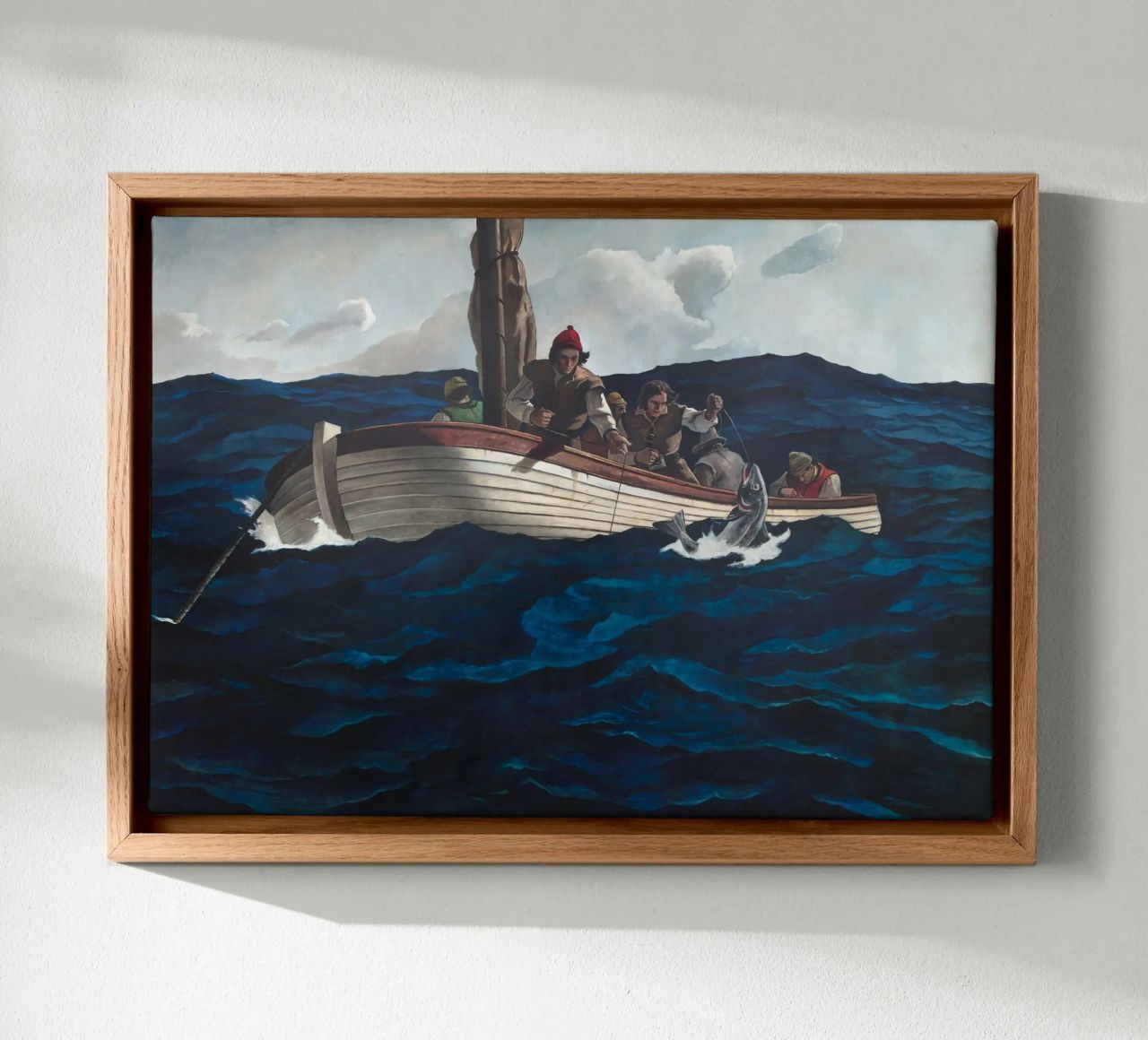 Andrew Wyeth Puritan Cod Fishers canvas by Classicprint