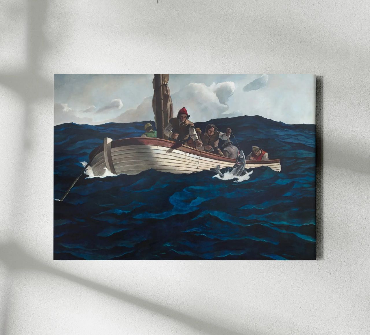 Andrew Wyeth Puritan Cod Fishers canvas by Classicprint