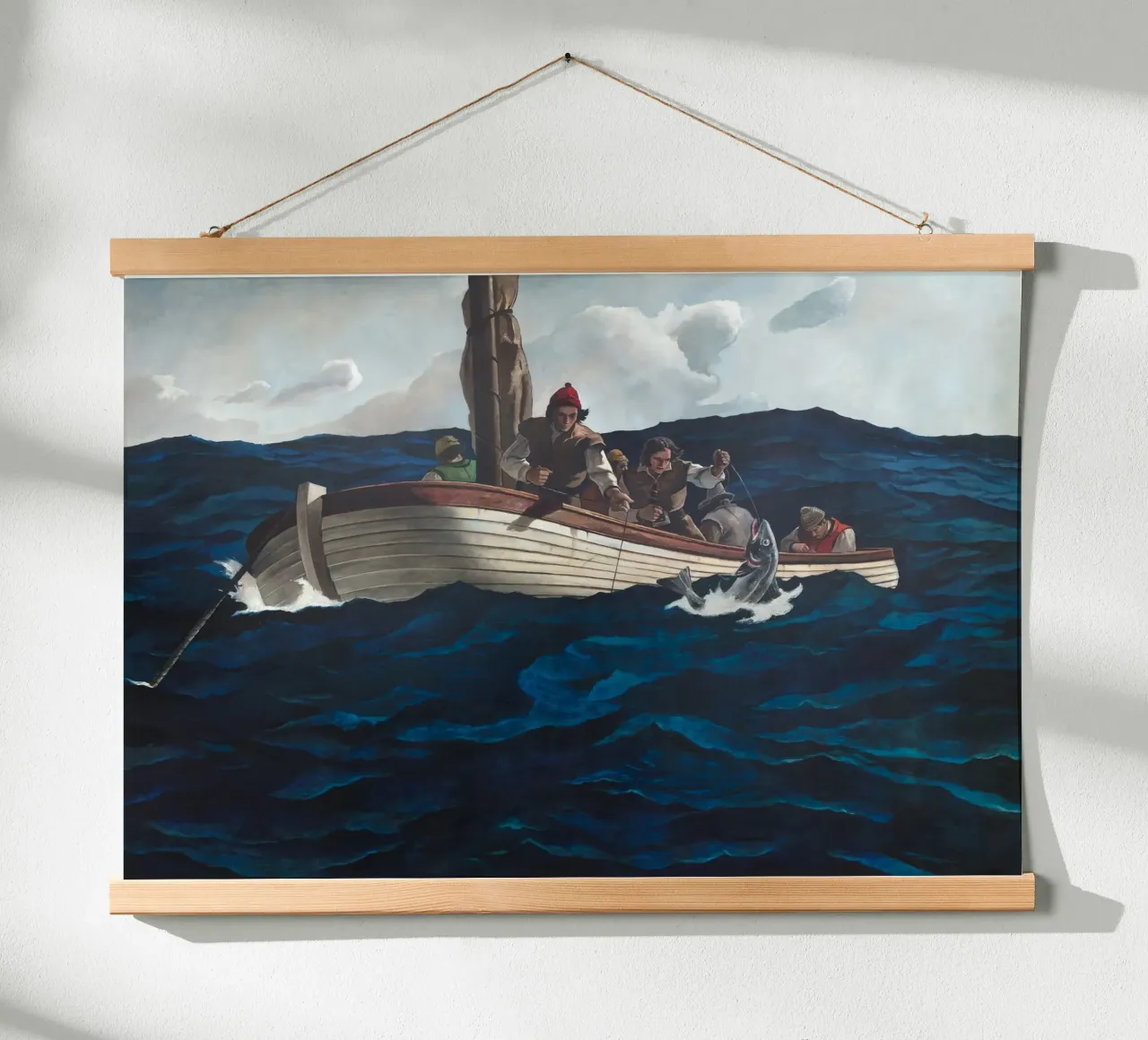 Andrew Wyeth Pescatori di merluzzi puritani poster da Classicprint