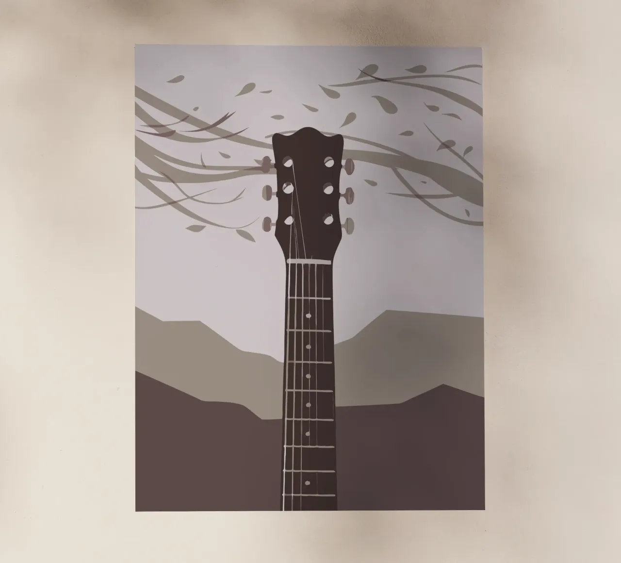 Chitarra pellicola backlit da MUSIC EDITION