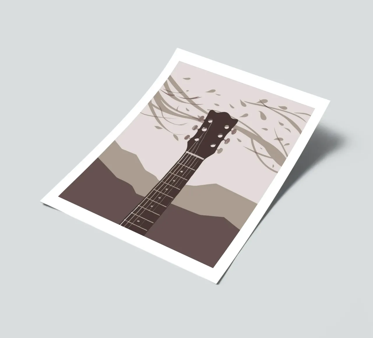 Guitare planche autocollant de MUSIC EDITION