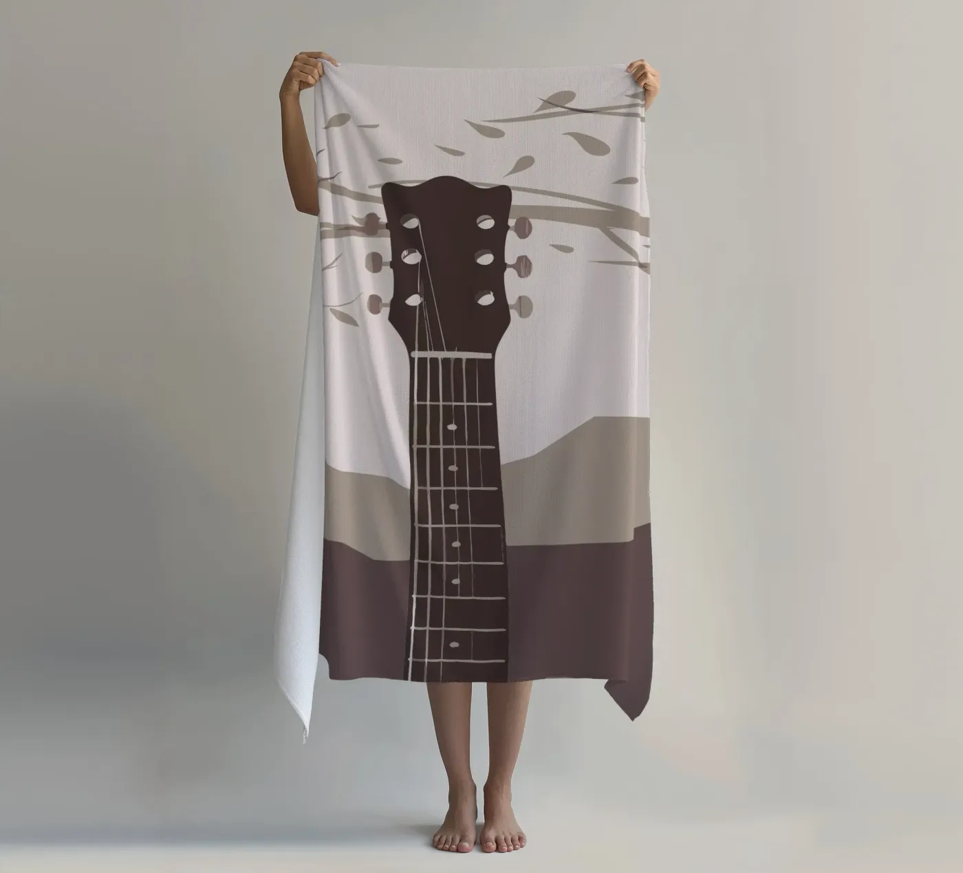 Gitaar strandhanddoek van MUSIC EDITION