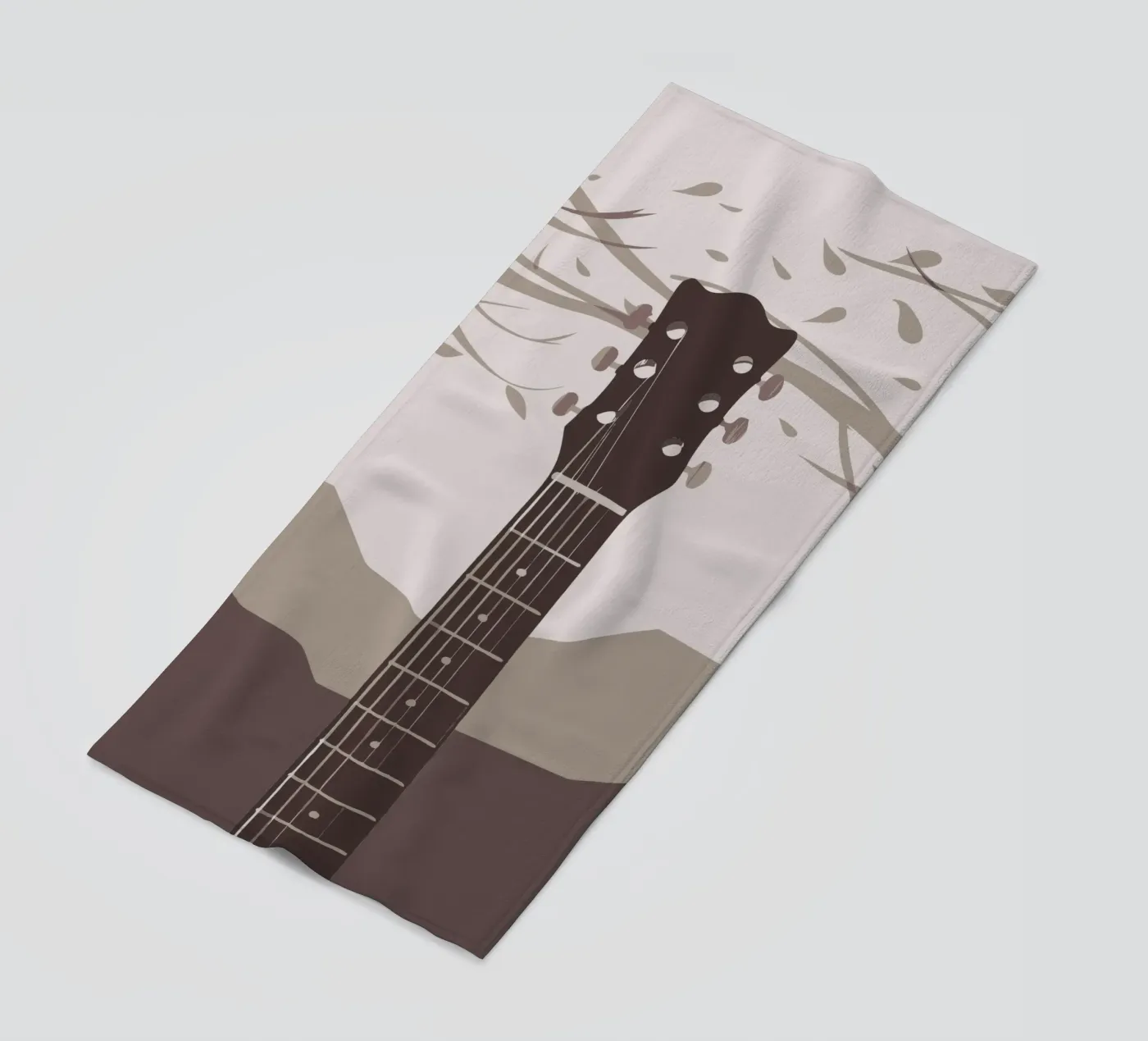 Gitaar strandhanddoek van MUSIC EDITION