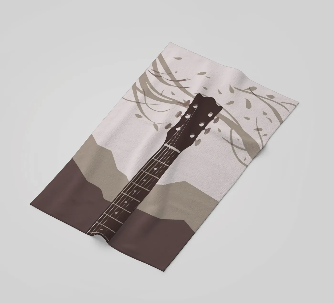 Gitaar strandhanddoek van MUSIC EDITION