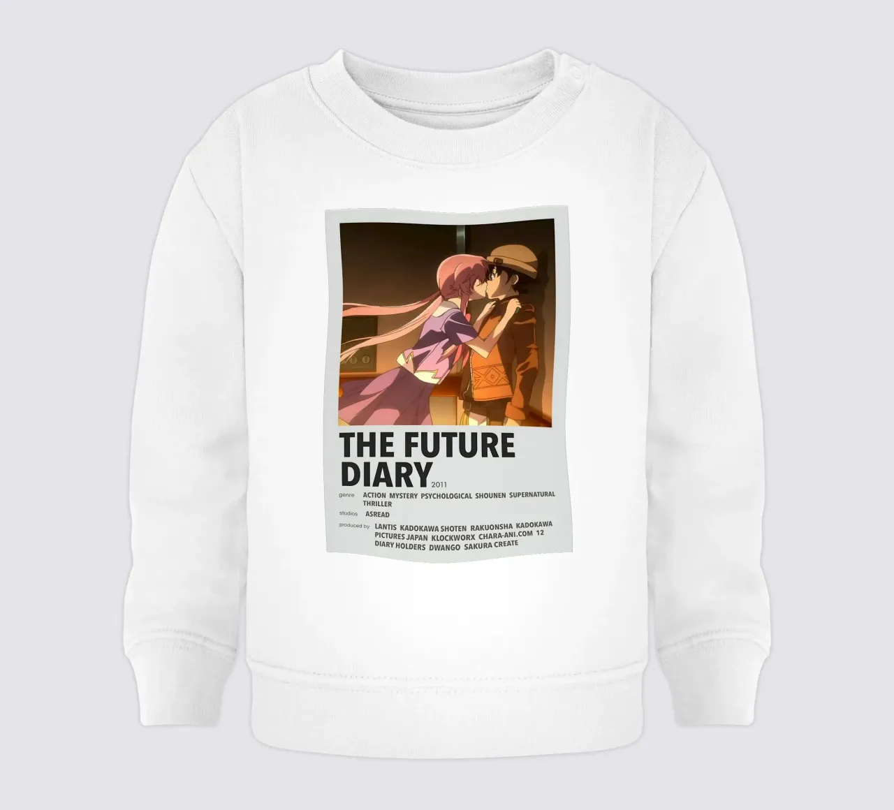 THE FUTURE DIARY 2011 felpa neonato da Totoya
