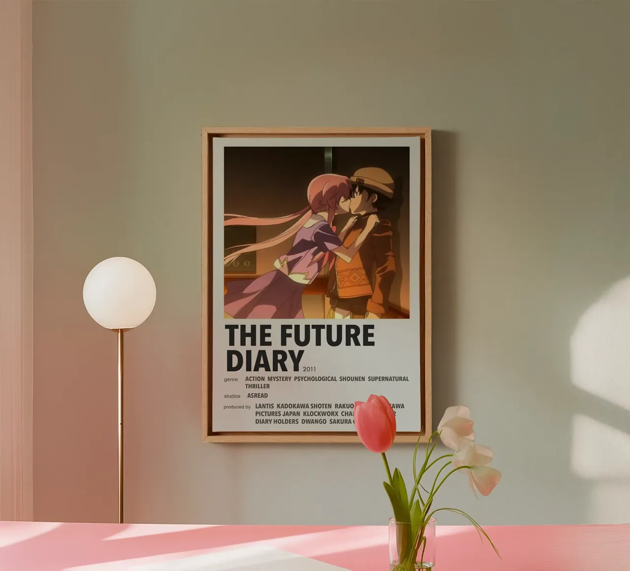 THE FUTURE DIARY 2011 tela con Cornice a cassetta da Totoya