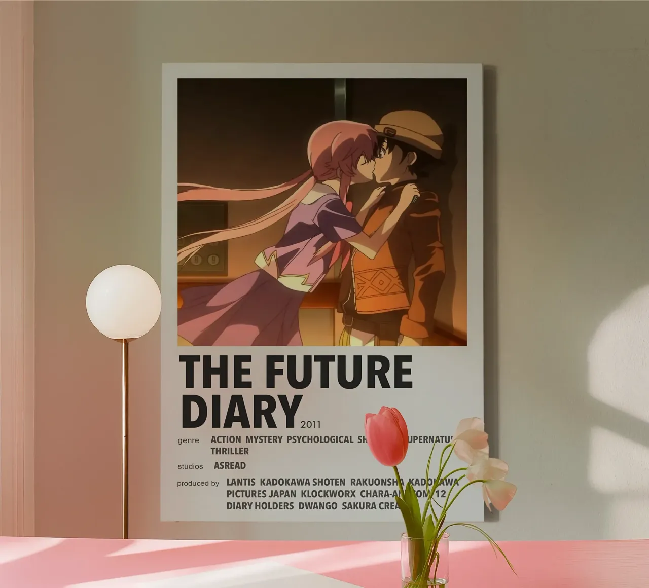 THE FUTURE DIARY 2011 tela con Cornice a cassetta da Totoya