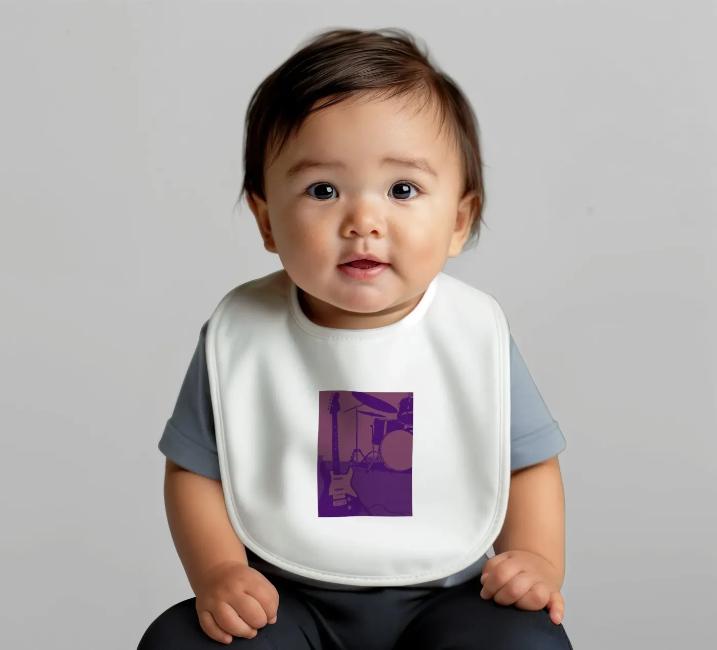 Chitarra e batteria bavaglino da MUSIC EDITION