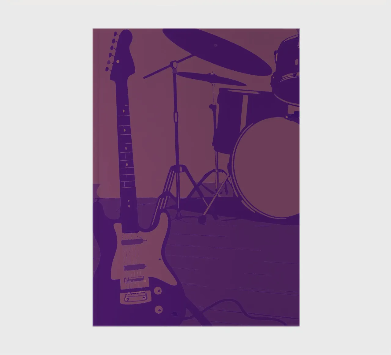 Guitar And Drums notebook by MUSIC EDITION