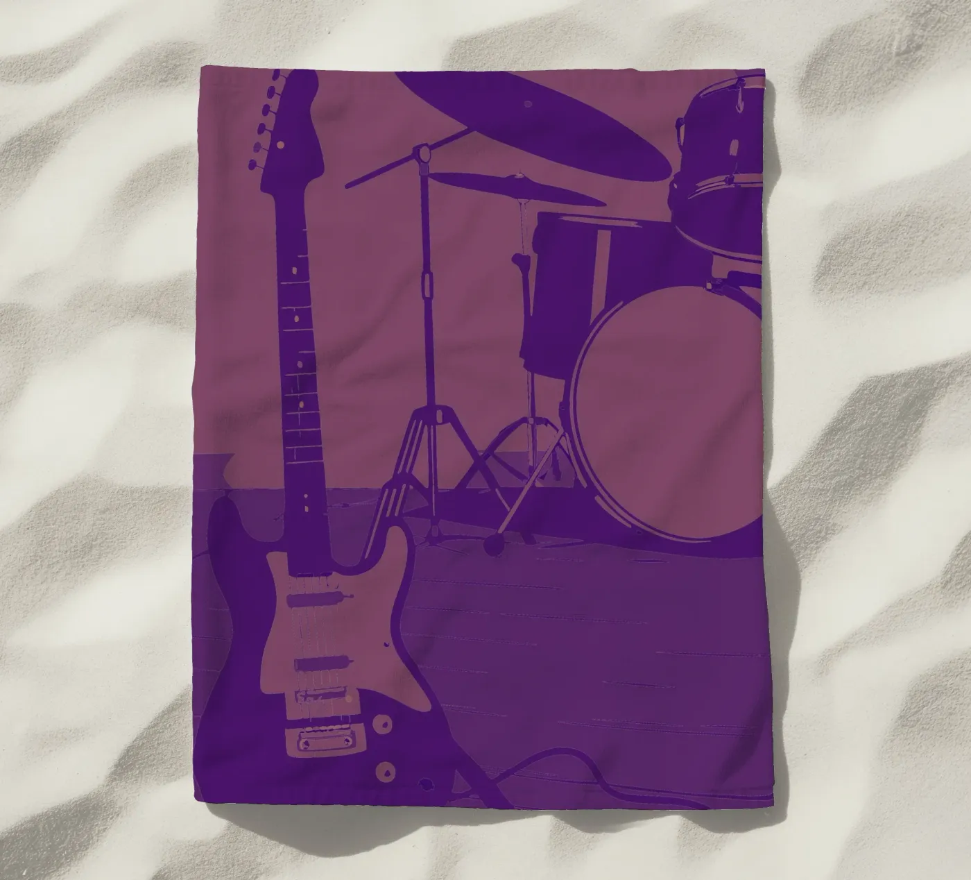 Chitarra e batteria telo mare da MUSIC EDITION