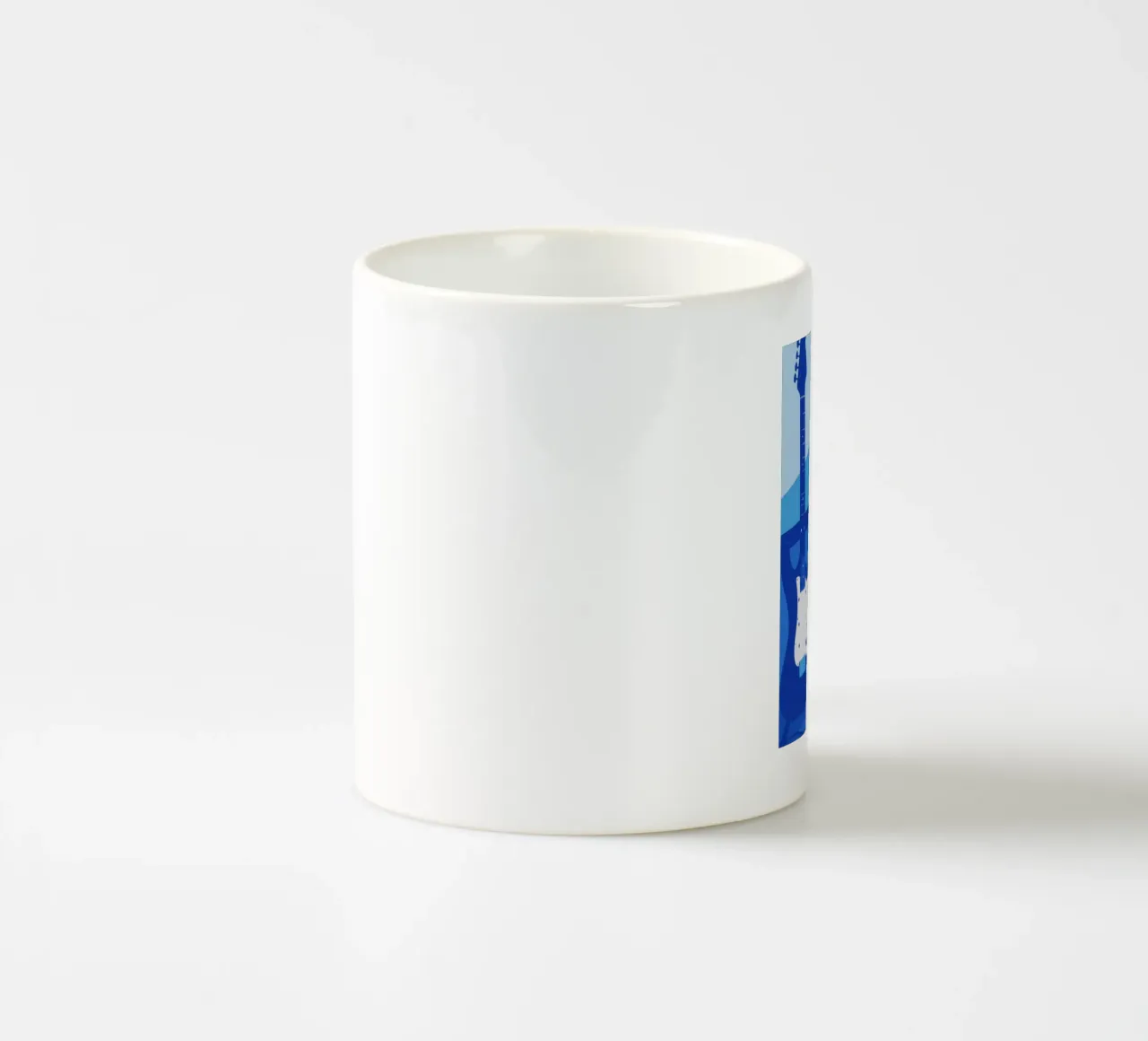 Chitarra e batteria blu tazza in ceramica da MUSIC EDITION
