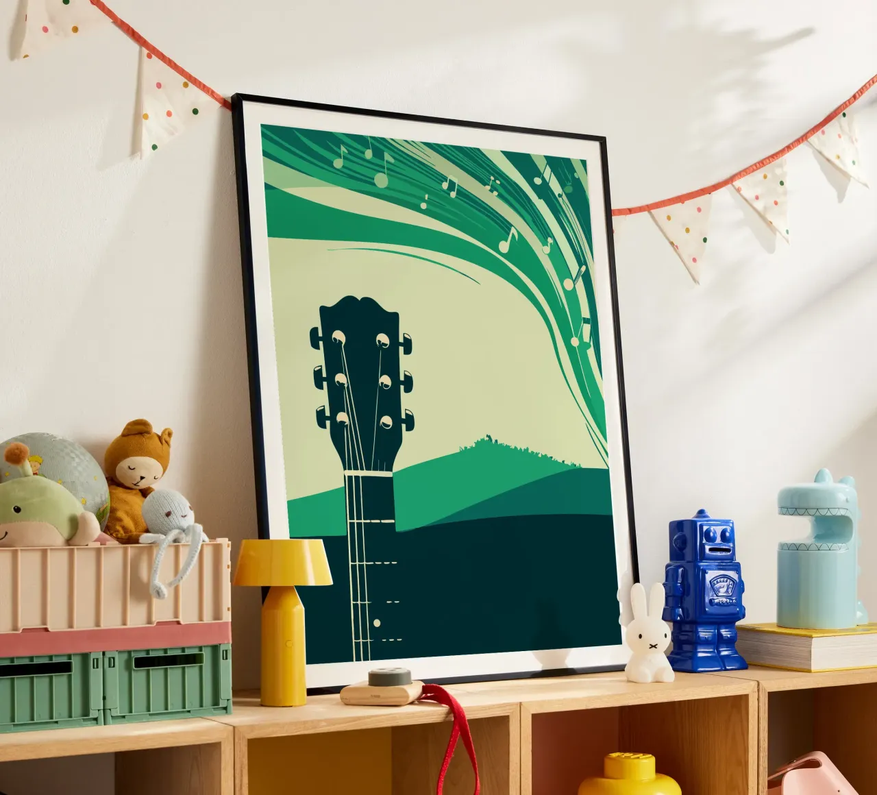 Chitarra musicale poster con telaio in alluminio da MUSIC EDITION