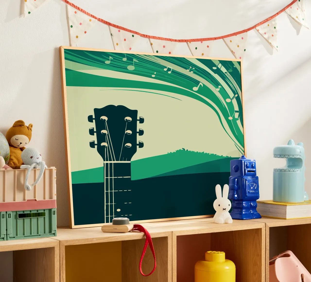 Chitarra musicale poster con telaio in alluminio da MUSIC EDITION