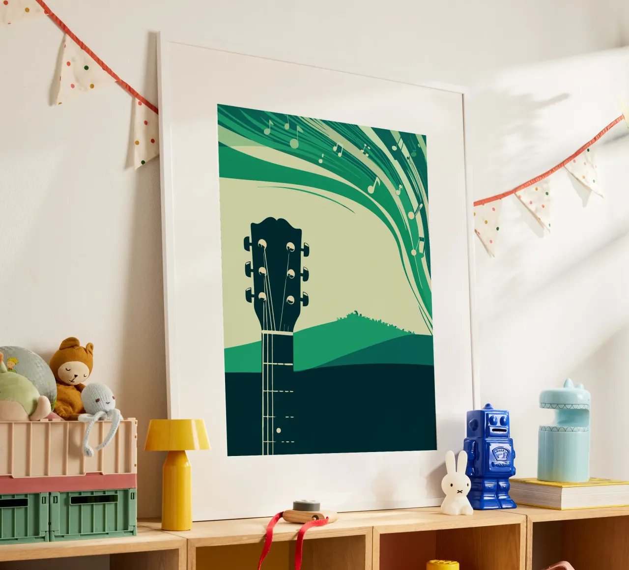 Chitarra musicale poster con telaio in alluminio da MUSIC EDITION