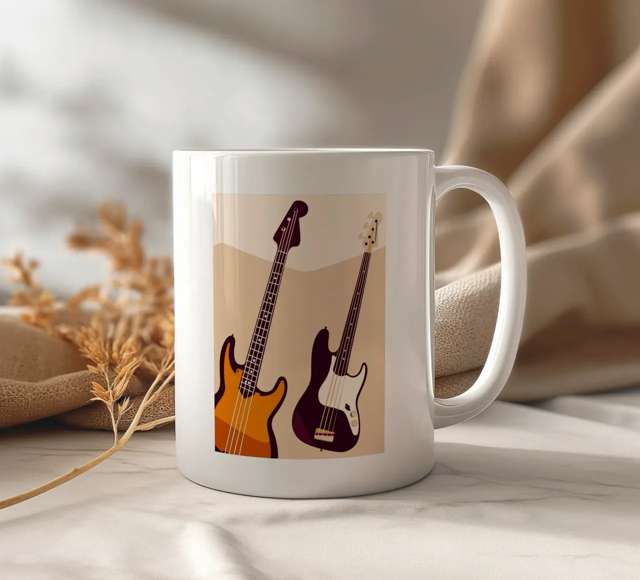 Due chitarre tazza in ceramica da MUSIC EDITION