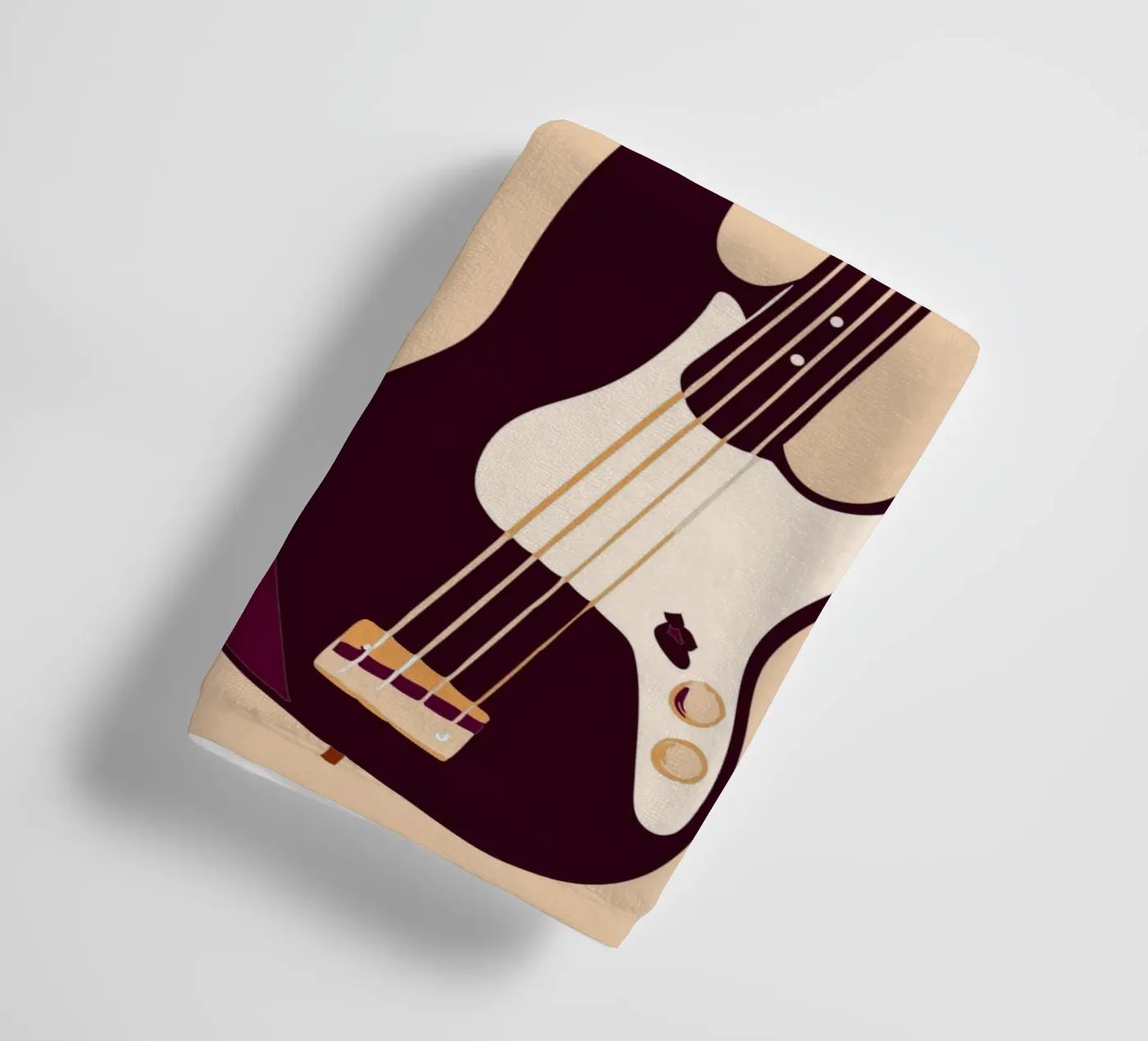 Two Guitars towel by MUSIC EDITION