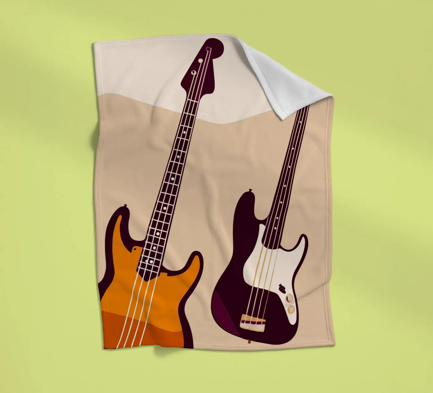 Two Guitars fleecedeken van MUSIC EDITION