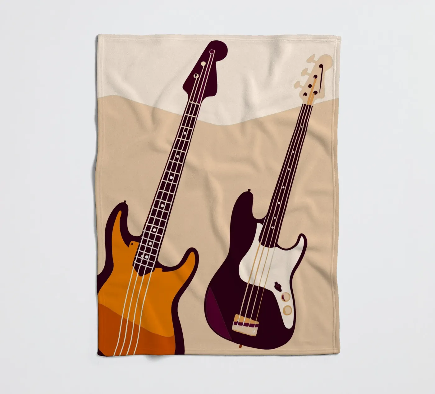Two Guitars fleecedeken van MUSIC EDITION
