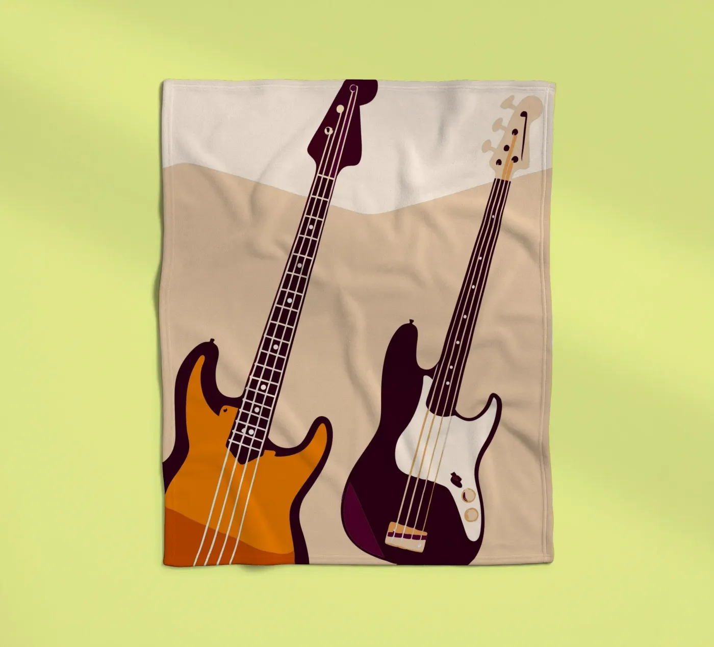 Two Guitars fleecedeken van MUSIC EDITION