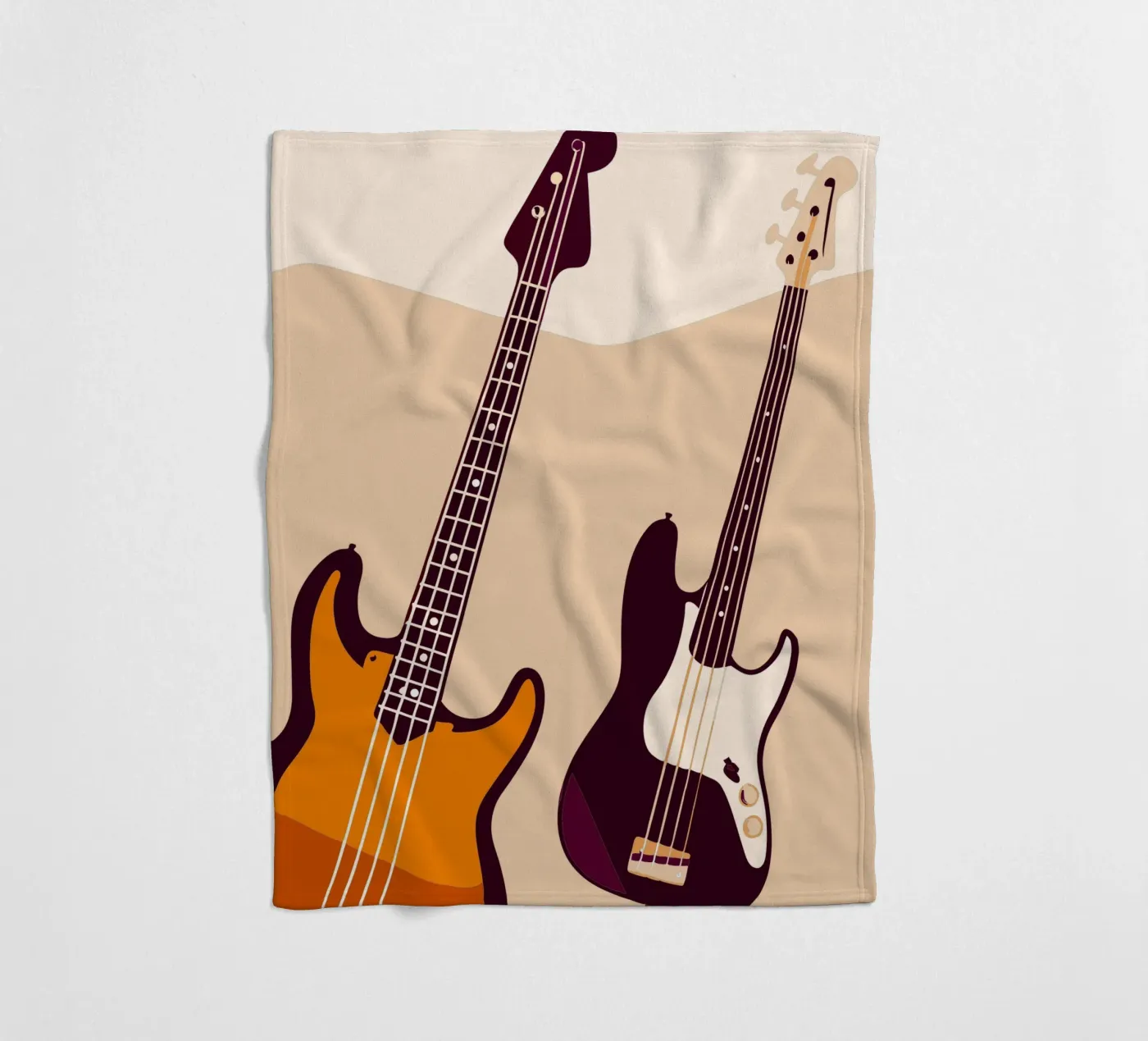 Two Guitars fleecedeken van MUSIC EDITION