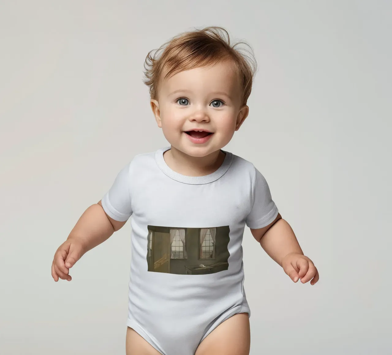 Andrew Wyeth Ihr Zimmer Kurzarm Babybody von Classicprint