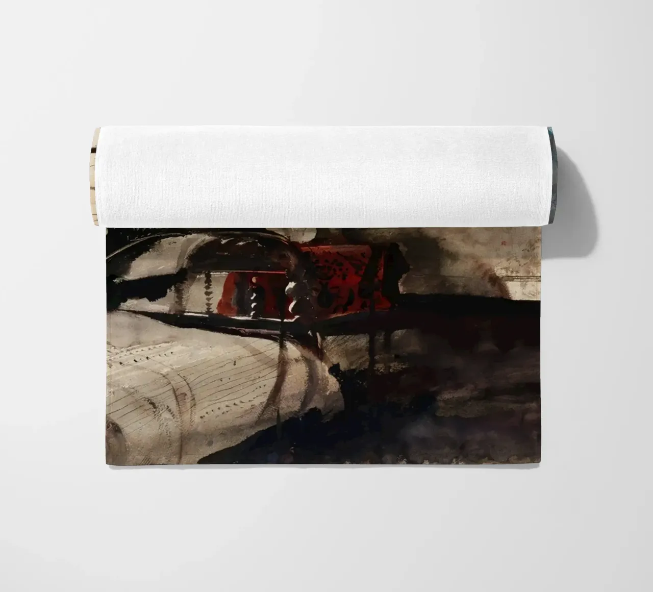 Andrew Wyeth Spool Bed beach towel by Classicprint