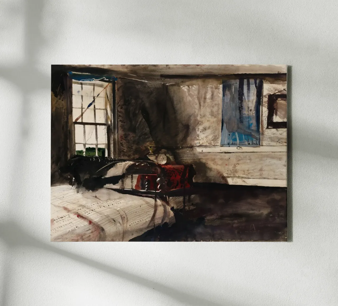 Andrew Wyeth Spool Bed canvas by Classicprint