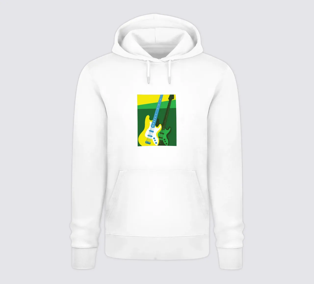 Due chitarre felpa con cappuccio da MUSIC EDITION