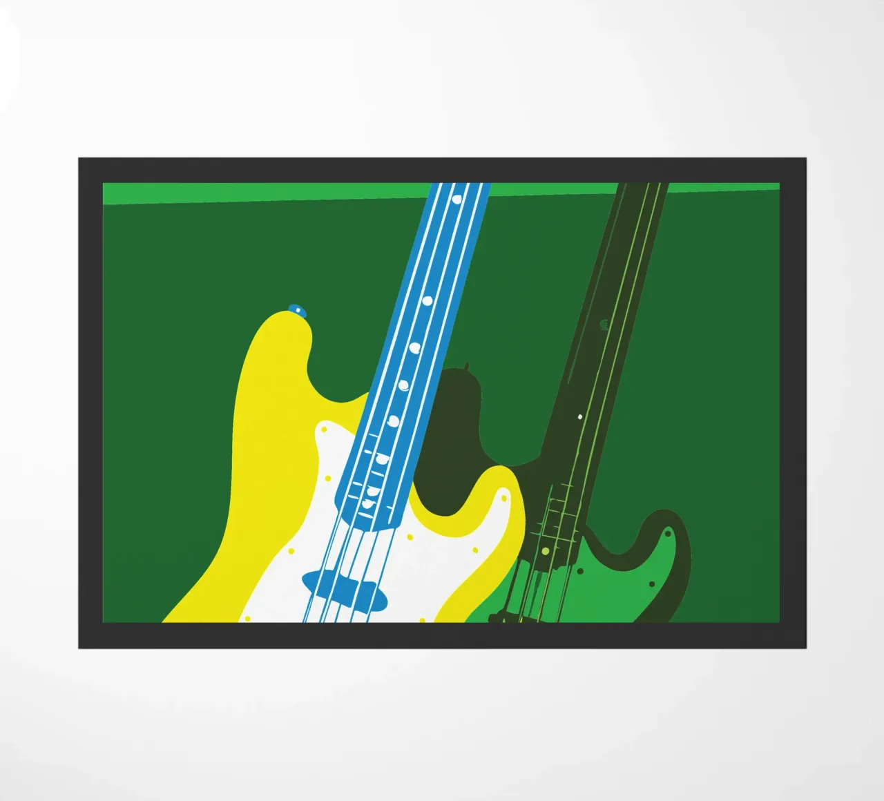 Two Guitars doormat by MUSIC EDITION
