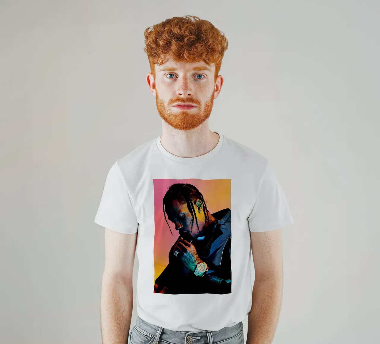 Travis Scott #1 t-shirt da Music Clan