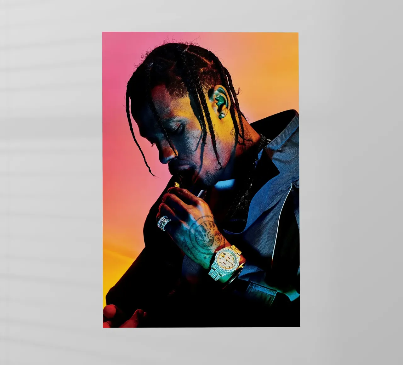 Travis Scott #1 pellicola backlit da Music Clan