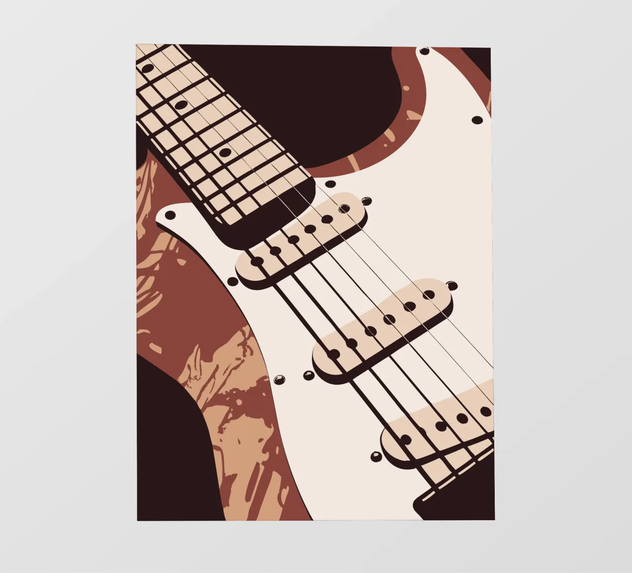 Dettagli sulla chitarra pellicola backlit da MUSIC EDITION
