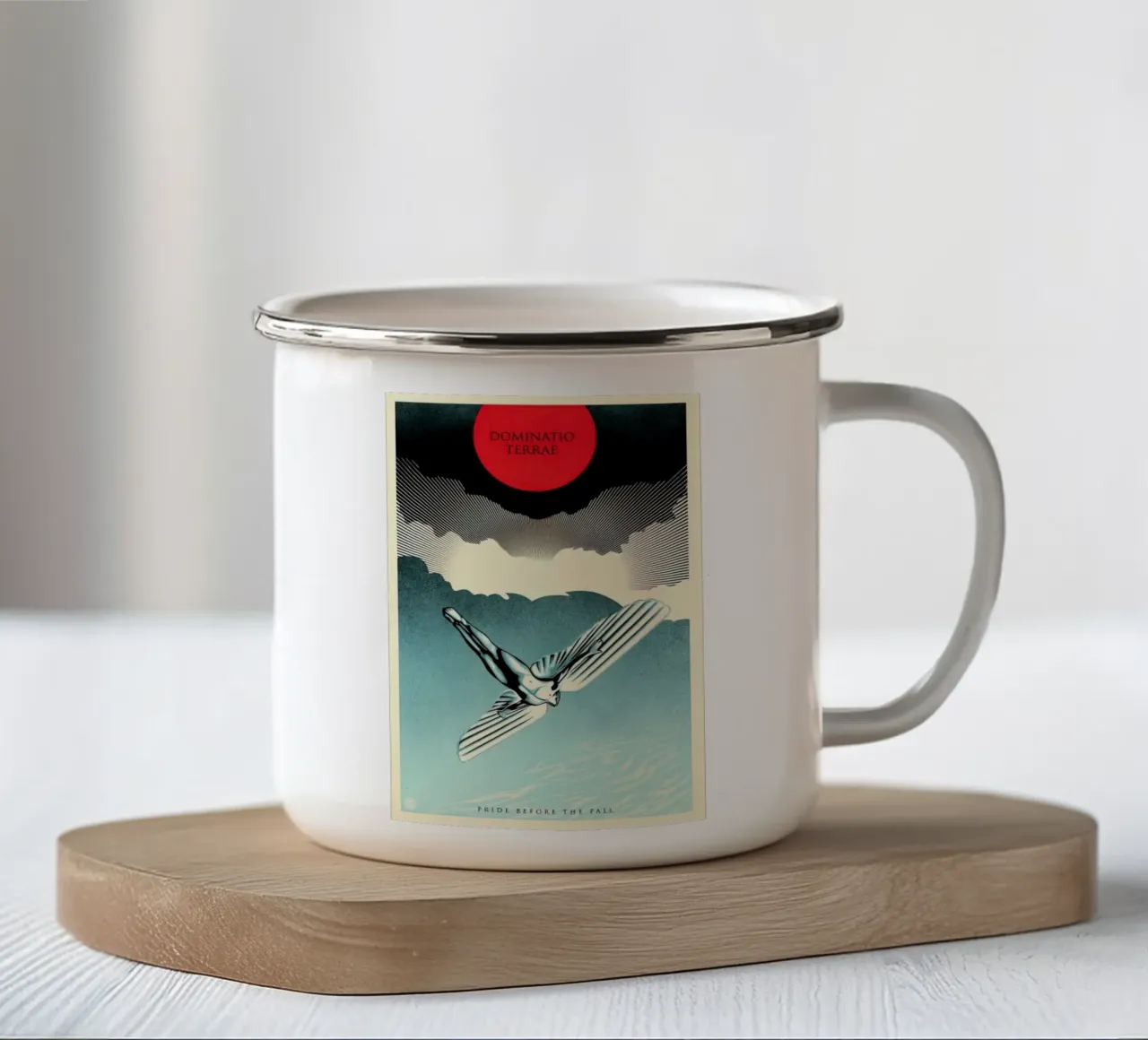 Orgoglio Icaro - Shepard Fairey tazza in smalto da American Poster