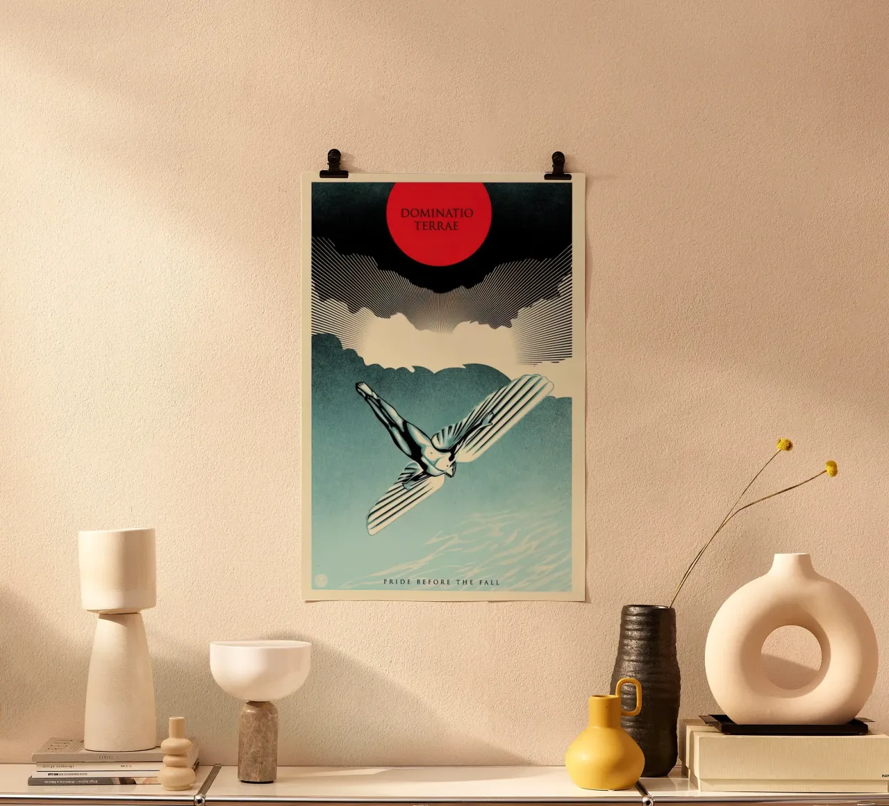 Orgoglio Icaro - Shepard Fairey poster con telaio in plastica da American Poster
