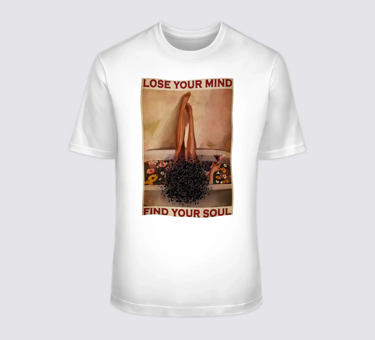 Shepard fairey Lose your mind find your soul Wash t-shirt de American Poster