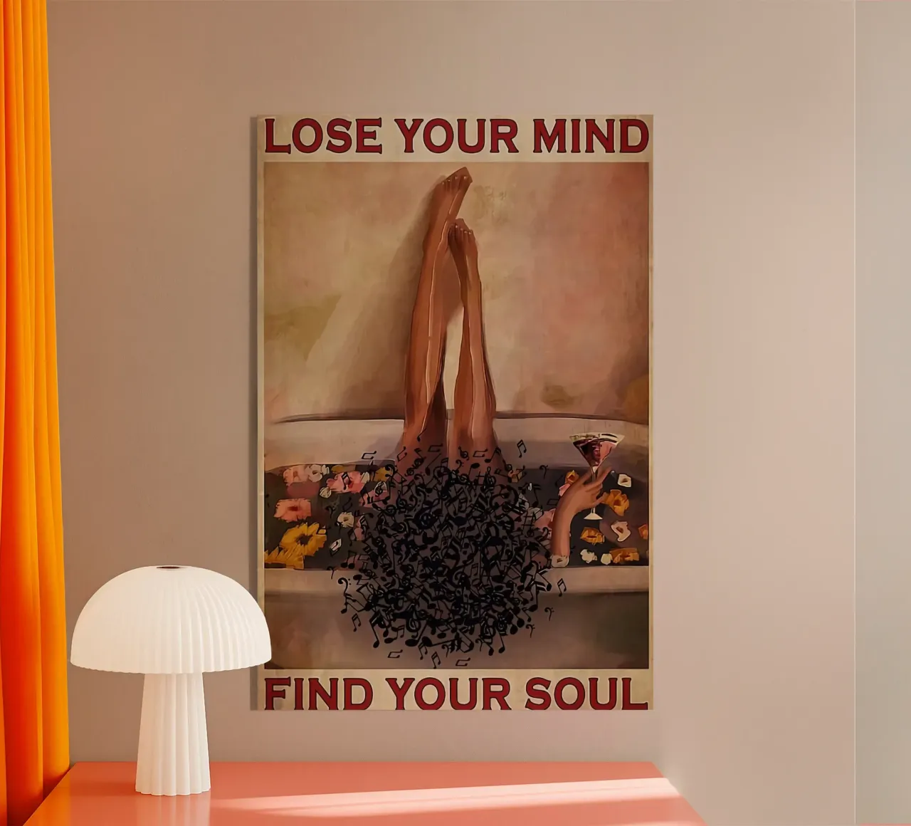 Shepard fairey Lose your mind find your soul Wash plexiglas de American Poster
