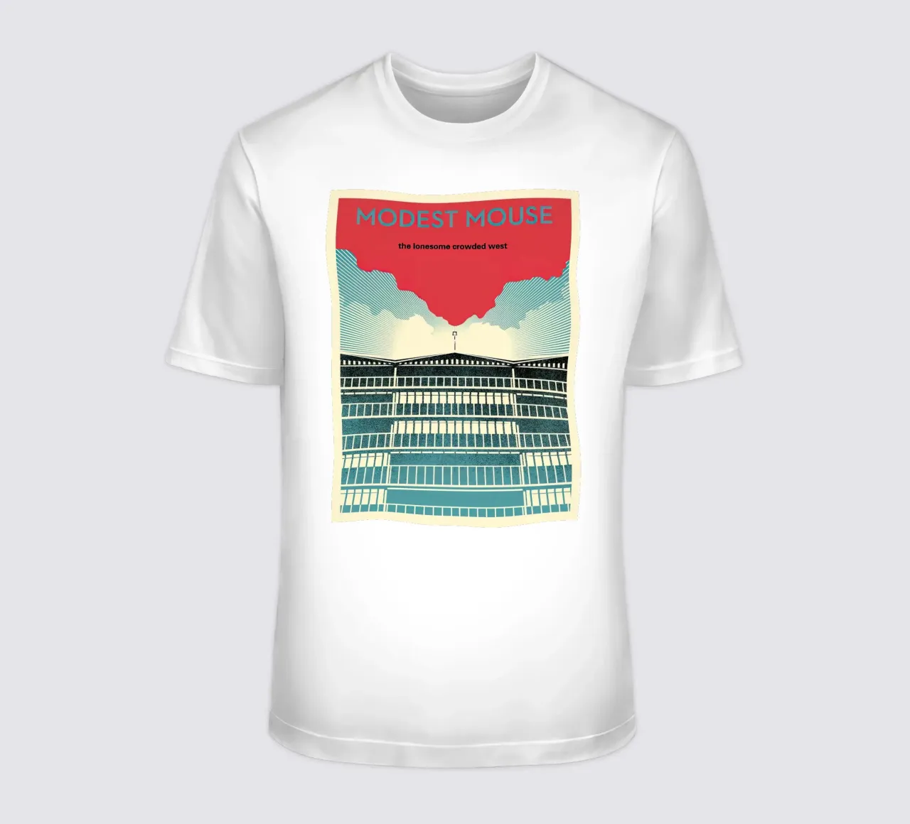 Shepard Fairey Modest Mouse t-shirt da American Poster