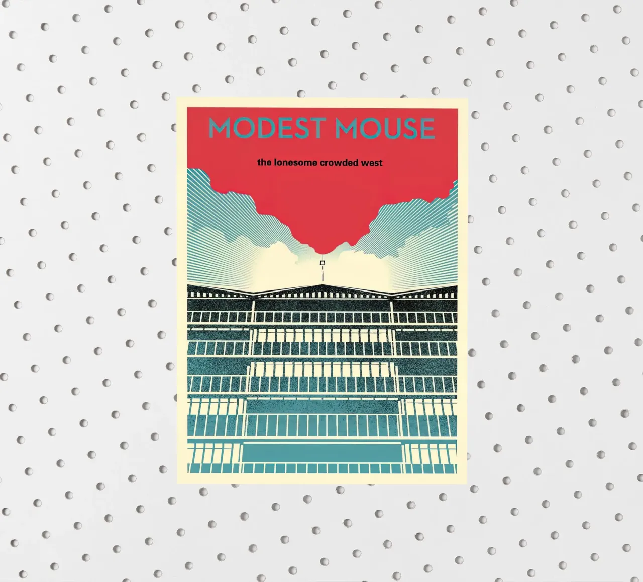Shepard Fairey Modest Mouse adesivo da American Poster