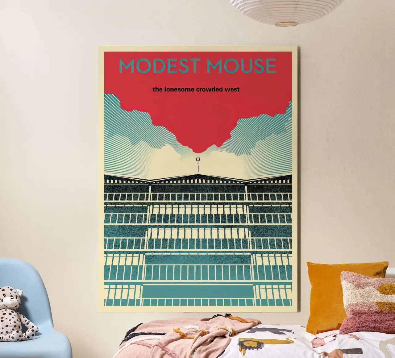 Shepard Fairey Modest Mouse alluminio dibond da American Poster