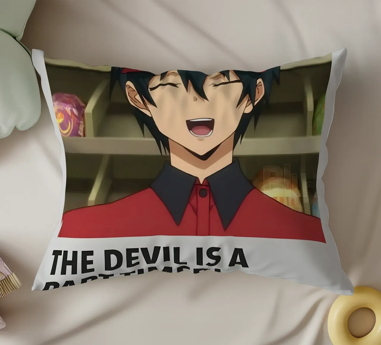 THE DEVIL IS A PART-TIMER! 2013 cuscino da Totoya