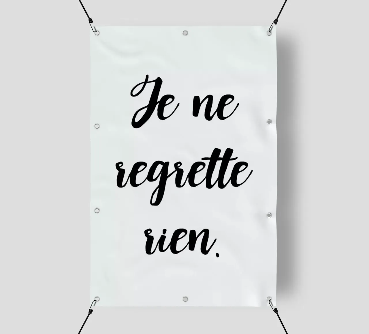 Je ne regrette rien telo in pvc da typed