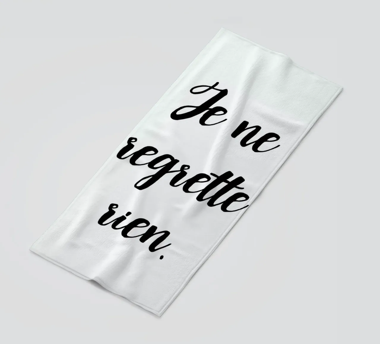 Je ne regrette rien telo mare da typed