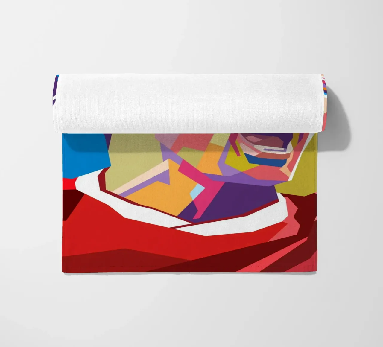 Ritratto pop art di Michael Owen telo mare da Hantamrata