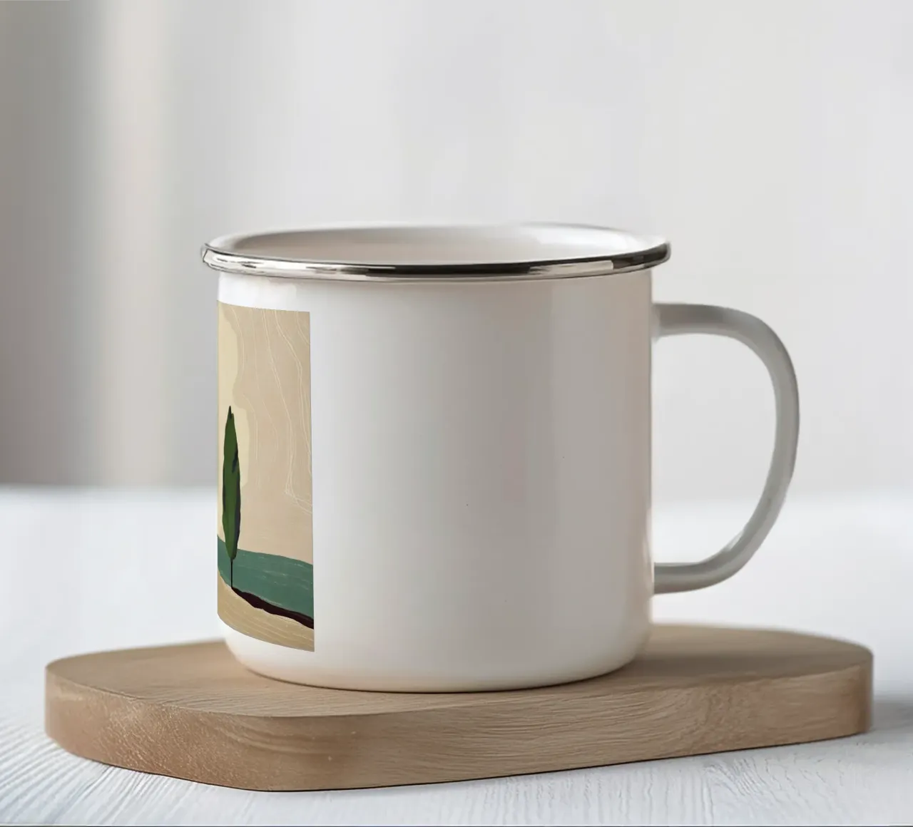 Paese tranquillo tazza in smalto da Little Dean