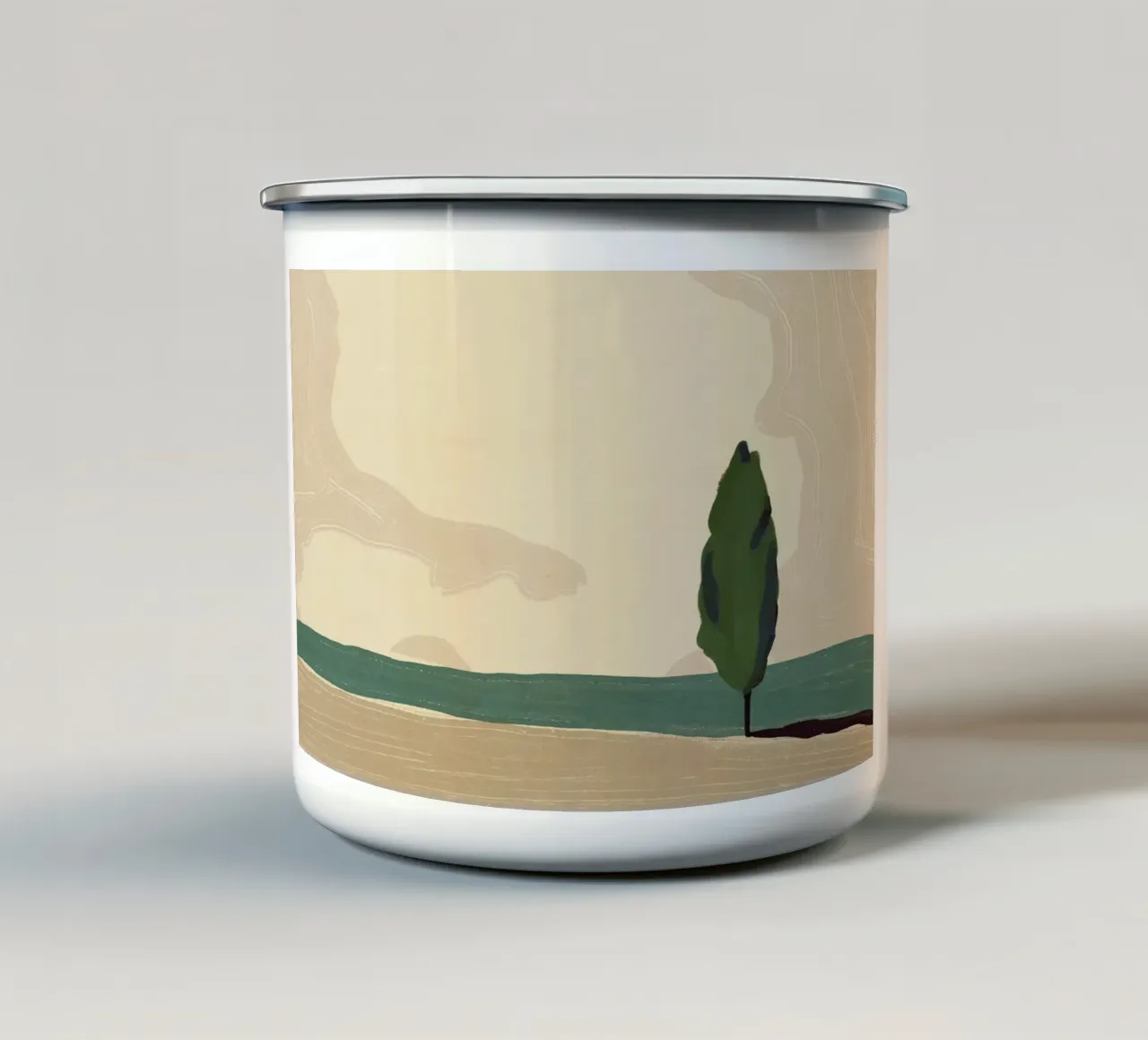 Paese tranquillo tazza in smalto da Little Dean