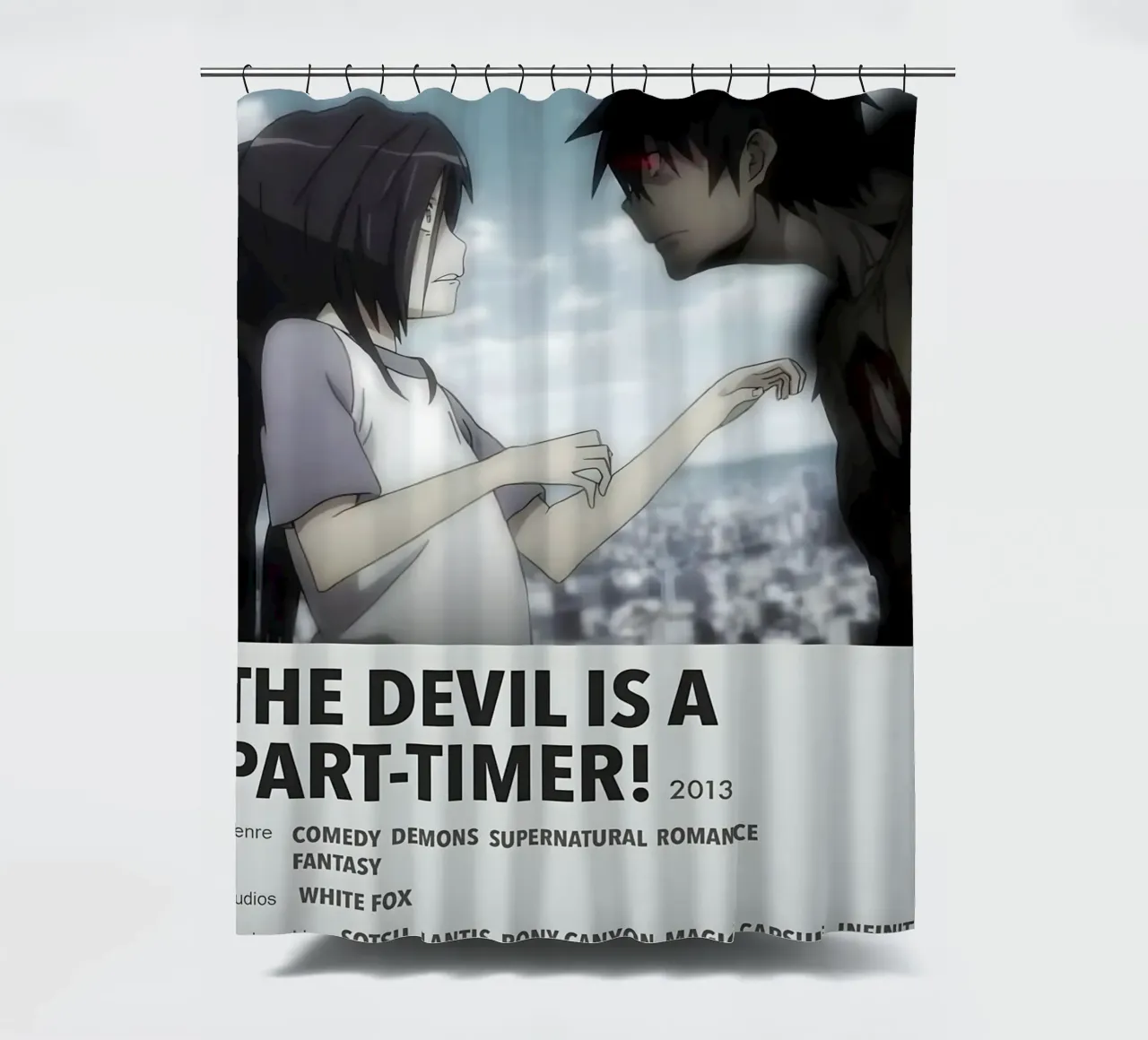 THE DEVIL IS A PART-TIMER!  2013 douchegordijn van Totoya