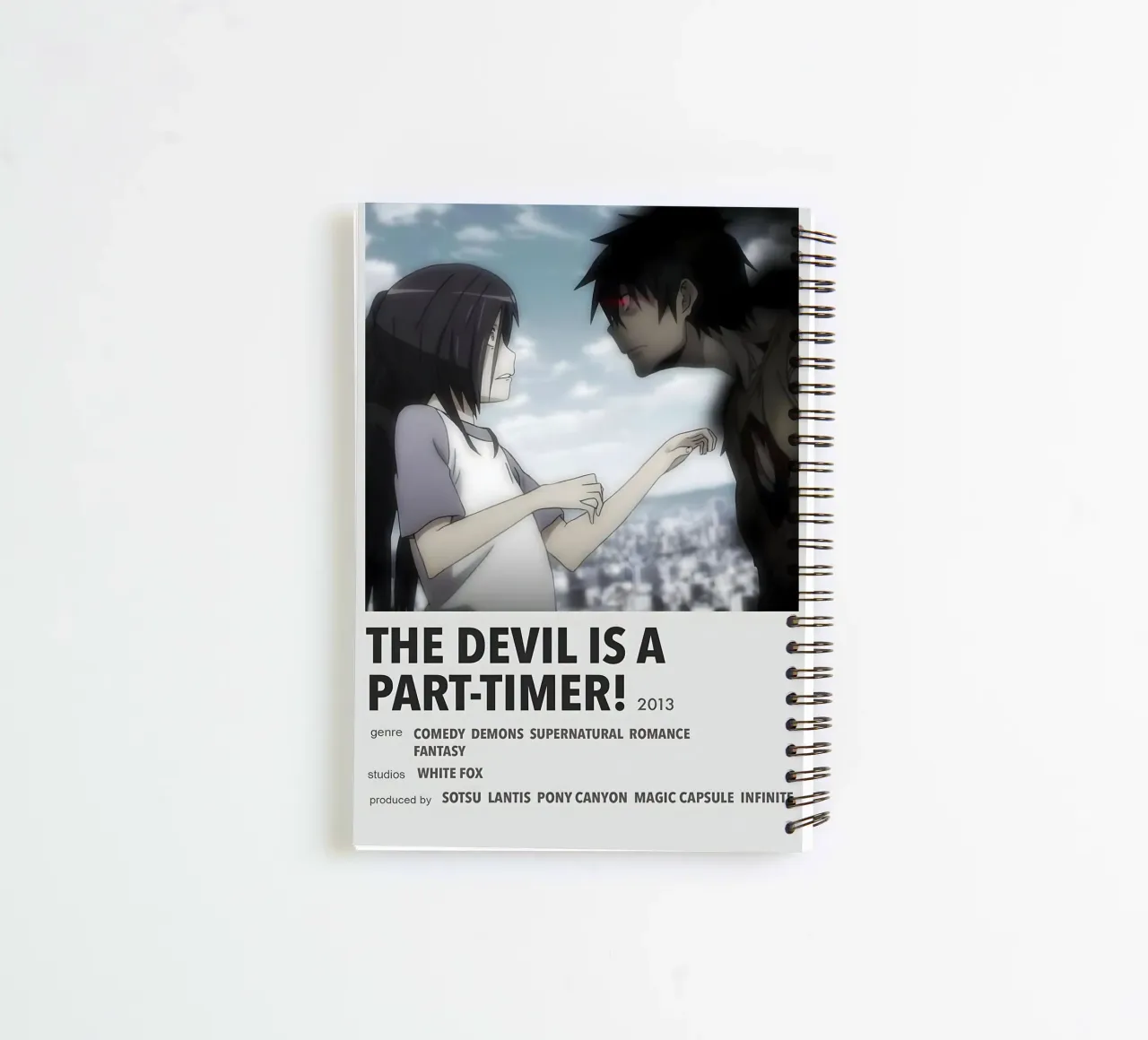 THE DEVIL IS A PART-TIMER!  2013 diario ad anelli da Totoya